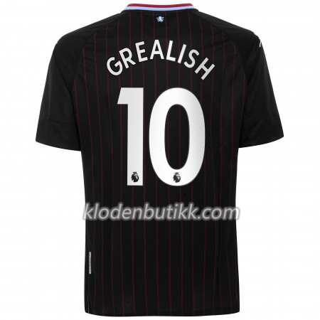 Aston Villa Jack Grealish 10 Borte Fotballdrakt 2020-2021 Kortermet